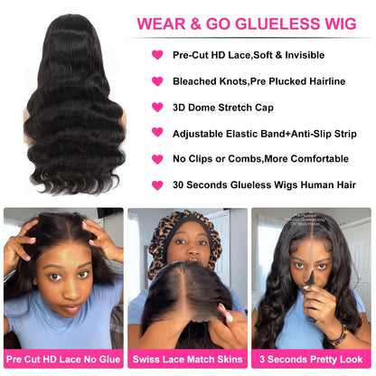 Glueless Body Wave Lace Frontal Wig