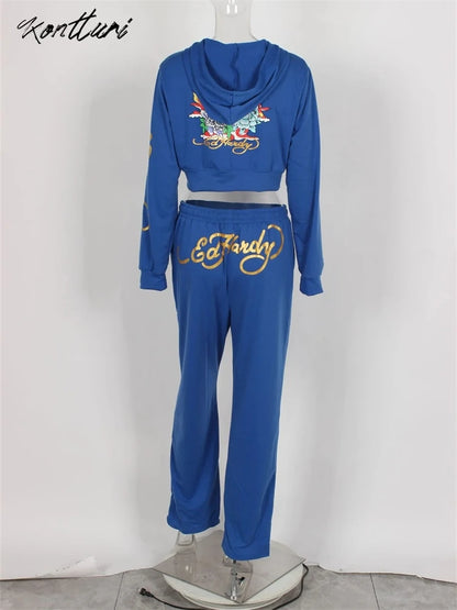 Ed Hardy Hoodie Sweatpants Set